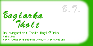 boglarka tholt business card